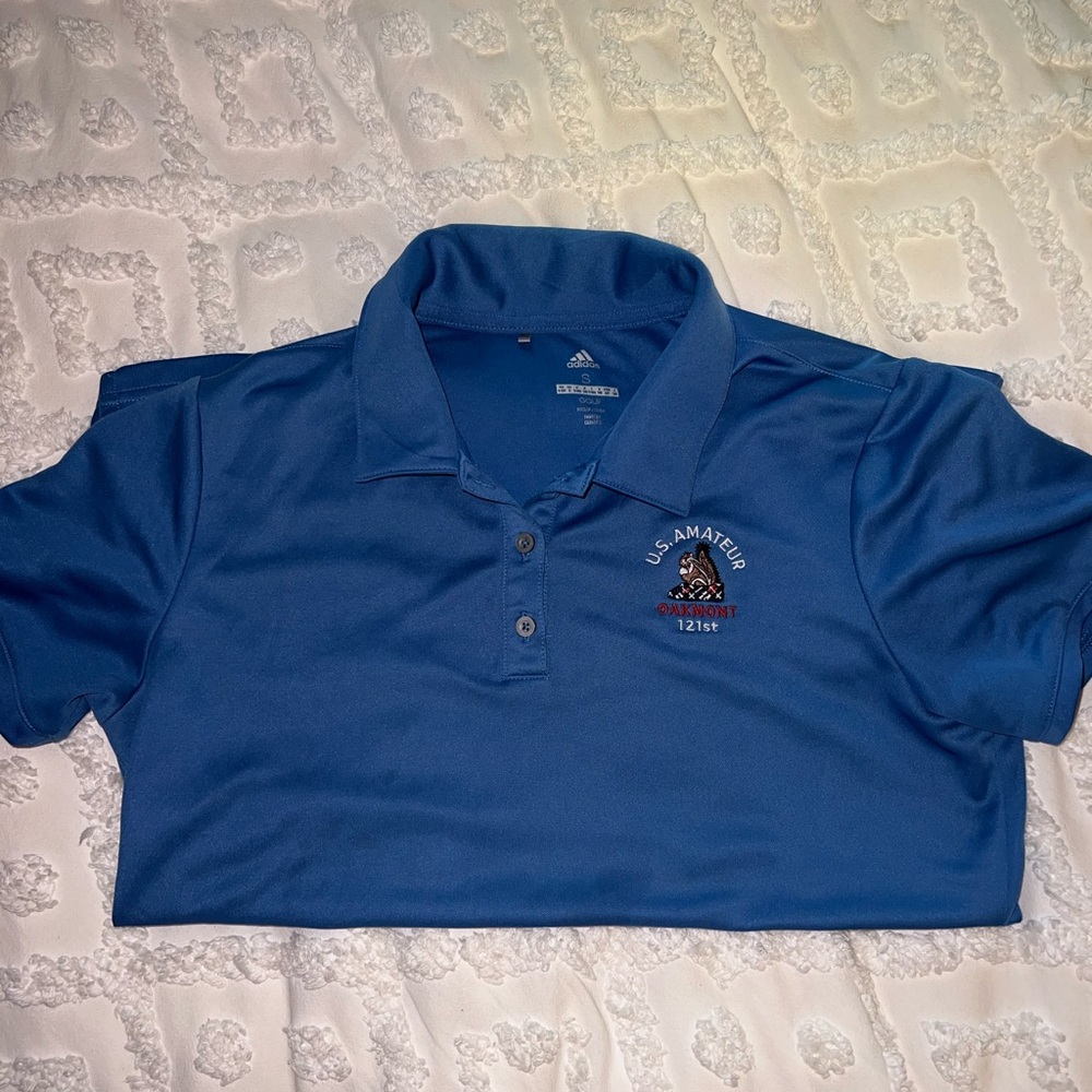 Oakmont Country Club U.S. Amateur women’s golf polo. Blue. Size S.
